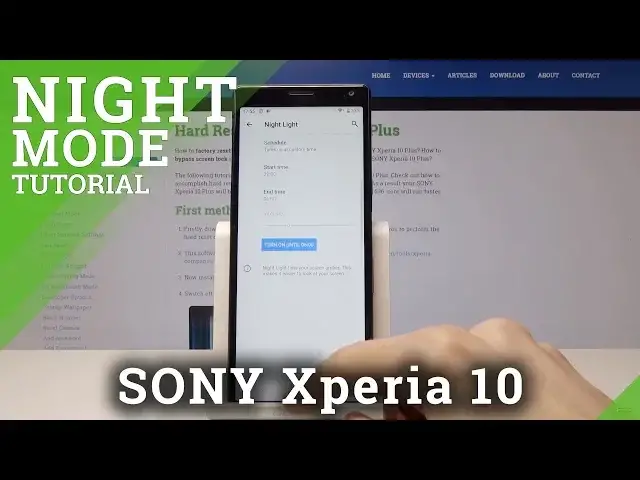 'Video thumbnail for Night Mode SONY Xperia 10 - How to Enable Eye Protection'