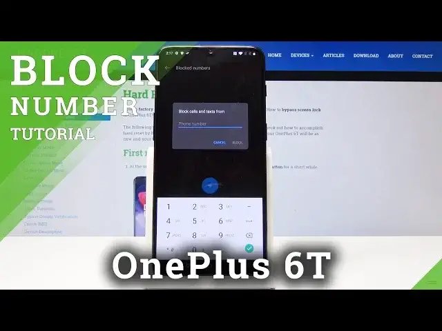 'Video thumbnail for How to Block Number in OnePlus 6T - Block Contact'