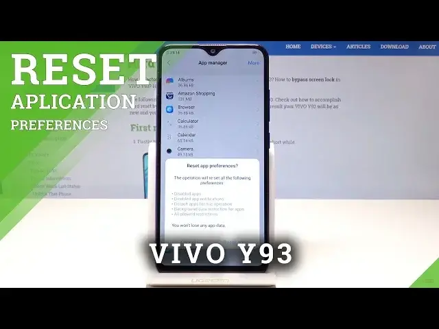'Video thumbnail for How to Reset App Preferences in VIVO Y93 - Restore Original App Settings'