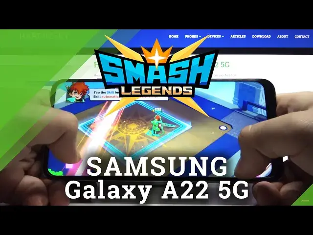 'Video thumbnail for Test Game Smash Legends on SAMSUNG Galaxy A22 5G | MediaTek Dimensity 700 | 4GB RAM | Gameplay FPS'