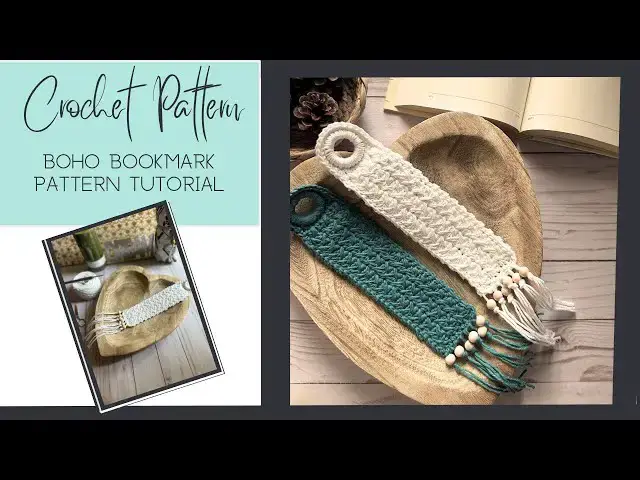 'Video thumbnail for Crochet bookmark pattern tutorial'