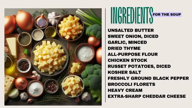 'Video thumbnail for Broccoli Cheddar Soup'