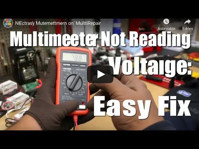 'Video thumbnail for Multimeter Not Reading Voltage? Easy Fix in 5 Minutes!'