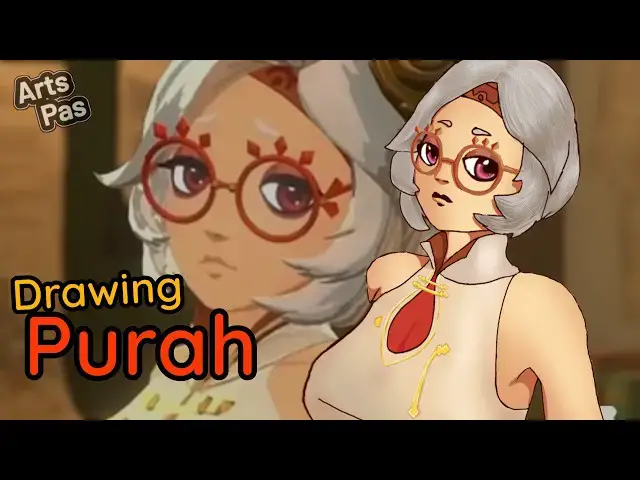 'Video thumbnail for Drawing Purah from The legend of Zelda | Arts Pas speedart'