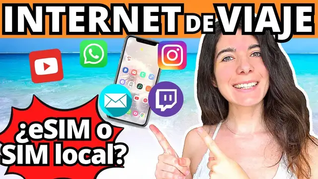 'Video thumbnail for Internet de viaje por el extranjero ✅✅ ¿Qué es una tarjeta eSIM de datos? ¿Es mejor una SIM local?'