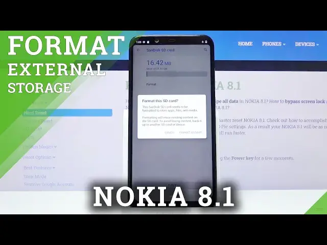'Video thumbnail for How to Format SD Card in Nokia 8.1 - Delete Data from SD Card'