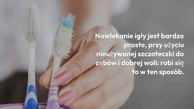 'Video thumbnail for Nawlekanie igły nigdy nie było łatwiejsze: zaopatrz się w szczoteczkę do zębów'