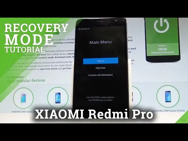 'Video thumbnail for How to Enter Recovery Mode in XIAOMI Redmi Pro - Exit MI Recovery |HardReset.Info'