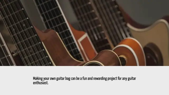 'Video thumbnail for How To Make A Guitar Bag'