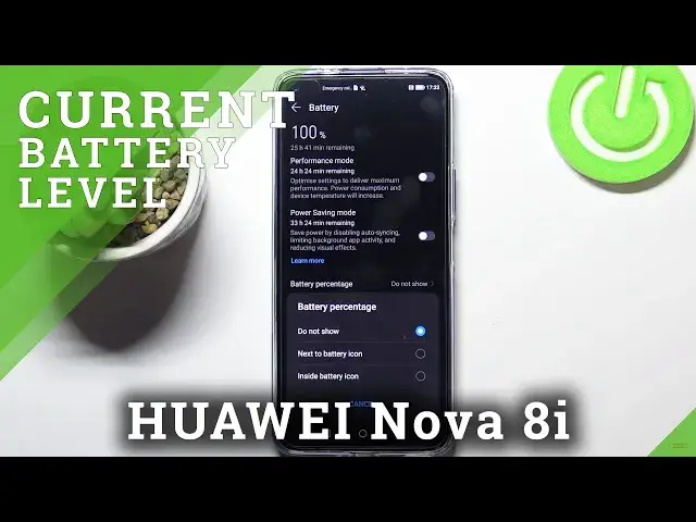 'Video thumbnail for How to Show Battery Percentage on HUAWEI Nova 8i - Battery Settings'