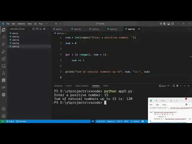 'Video thumbnail for Write a Python Program to Find the Sum of n Natural Positive Numbers Tutorial For Beginners'