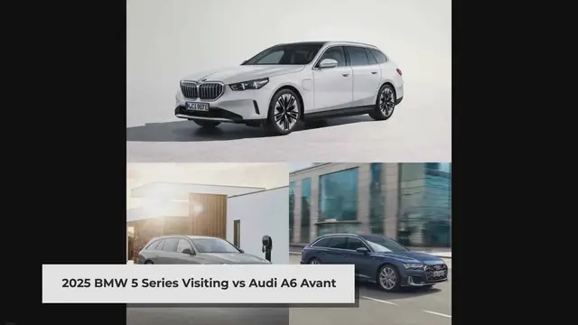 'Video thumbnail for New BMW 5 Series Touring vs. Audi A6 Avant vs. Mercedes-Benz E-Class Estate'