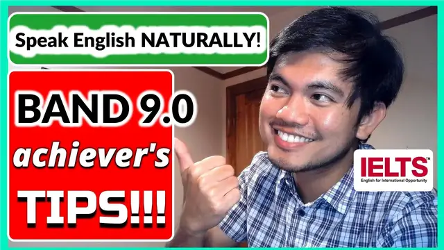'Video thumbnail for HOW TO SPEAK ENGLISH NATURALLY IN YOUR IELTS SPEAKING EXAM | Tips I Used To Get A Band 9.0'