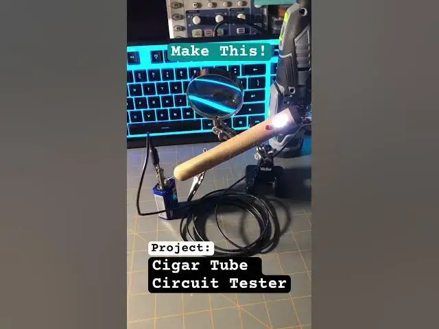 'Video thumbnail for Make this yourself! ⚡️The Cigar Tube Circuit Tester 👉 @motbots'