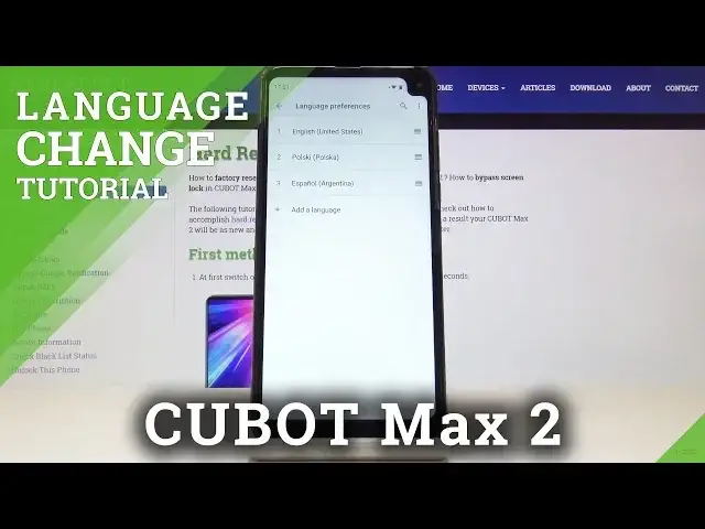 'Video thumbnail for How to Change Language in CUBOT Max 2 - Locate List of Languages'