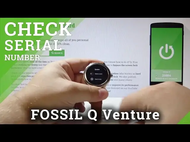 'Video thumbnail for How to Locate Serial Number in FOSSIL Q Venture - Serial Number Check'