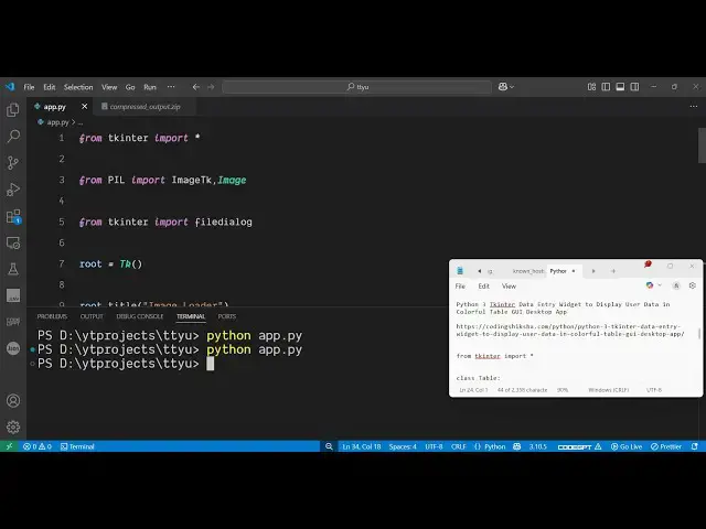 'Video thumbnail for Python 3 Tkinter Script to Load & Display Images in Window From FileDialog Widget GUI Desktop App'