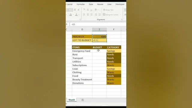 'Video thumbnail for Budgeting in Excel'