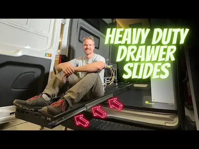 'Video thumbnail for Heavy Duty Drawer Slides in Camper Van Conversions'