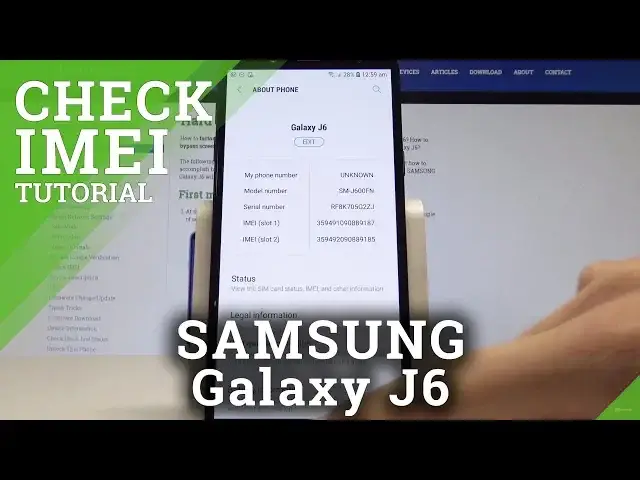 'Video thumbnail for How to Find IMEI Number in Samsung Galaxy J6 - Check Serial Number'