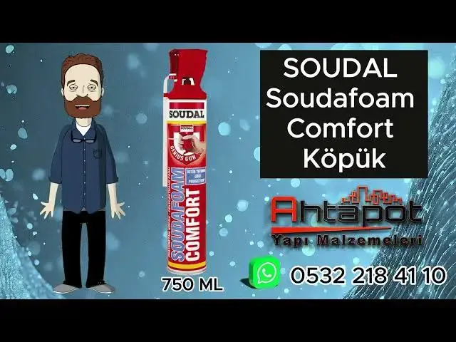 'Video thumbnail for "Yapı İşlerinde Kolaylık ve Konfor: Soudal Soudafoam Comfort Köpük 750 ML" #Soudal #comfort #köpük'
