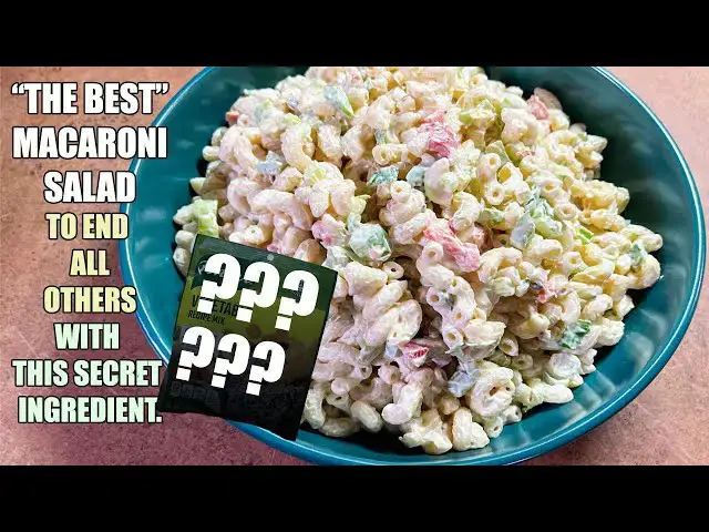 'Video thumbnail for THE MACARONI SALAD To End All Others with This One Ingredient'