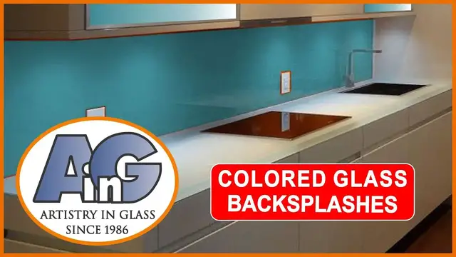 'Video thumbnail for Colored glass kitchen backsplashes - design & installation'