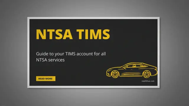 'Video thumbnail for NTSA TIMS: No.1 Guide to Create, Login to TIMS Account'