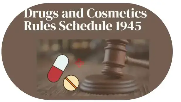 'Video thumbnail for Drugs and Cosmetics Rules Schedule 1945'