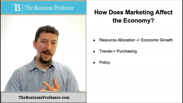 'Video thumbnail for Marketing Affects the Economy'