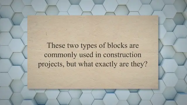 'Video thumbnail for Building Blocks Unveiled: Decoding the Cinder Block vs. Concrete Block Mystery'