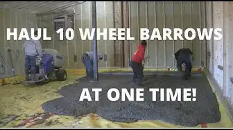'Video thumbnail for How To Pour A Concrete Floor (For an Addition 1300 sq. ft.)'