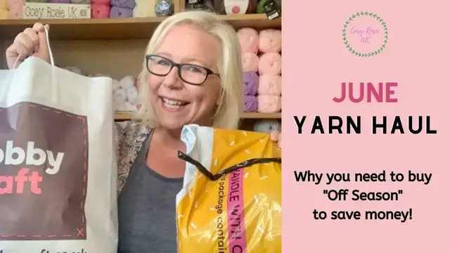 'Video thumbnail for Yarn Haul & Yarn Shopping Tips - Buy Off Season'