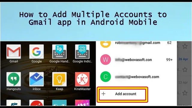 'Video thumbnail for Add multiple accounts to Gmail App in Android Mobile [2019]'