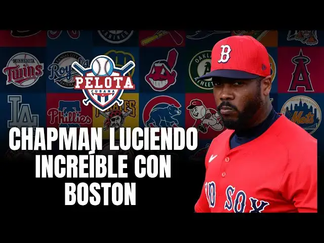 'Video thumbnail for Aroldis Chapman luce increíble con los Medias Rojas de Boston'