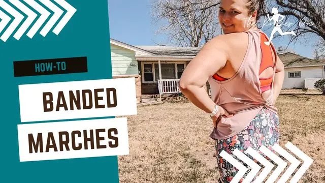 'Video thumbnail for Banded marches for runners hip flexor tightness'