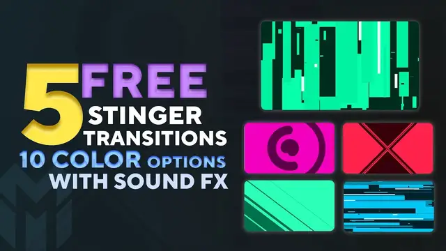 'Video thumbnail for 5 FREE Stream Stinger Transitions for OBS studio and Streamlabs OBS | w/ Sound Fx'