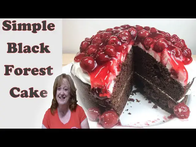 'Video thumbnail for SIMPLE BLACK FOREST CAKE RECIPE | Bake with Me a Delicious Cake'