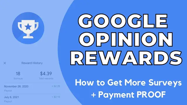 'Video thumbnail for Google Opinion Rewards Review (2023) | How to Get More Surveys + Payment Proof'