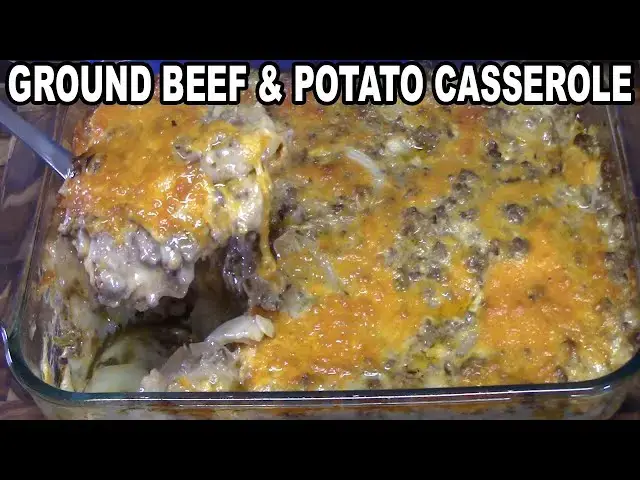 'Video thumbnail for GROUND BEEF & POTATO CASSEROLE Dinner Recipe Idea'