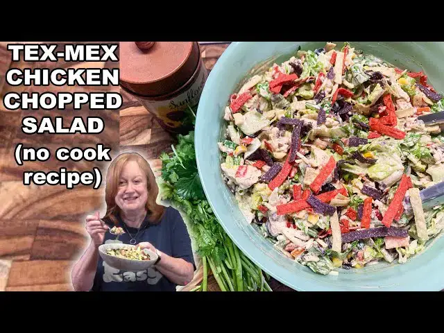 'Video thumbnail for TEX-MEX CHICKEN CHOPPED SALAD, A No Cook Salad'