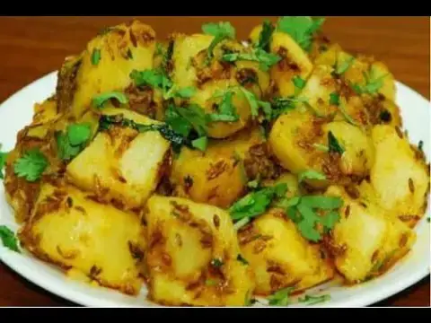 'Video thumbnail for Zero oil aloo ki sabzi | Aloo ki Sabji without OIL - No oil and Oil free Aloo ki sabzi'