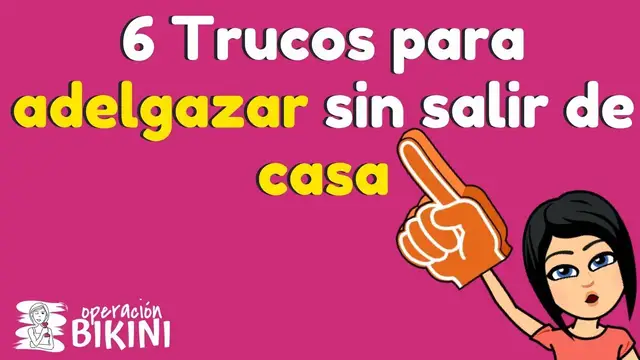 'Video thumbnail for 6 TRUCOS para ADELGAZAR sin salir de casa ‼️FUNCIONA‼️  ⭐⭐⭐⭐⭐'