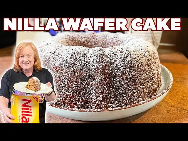 'Video thumbnail for NILLA WAFER CAKE, VANILLA COOKIE POUND CAKE'