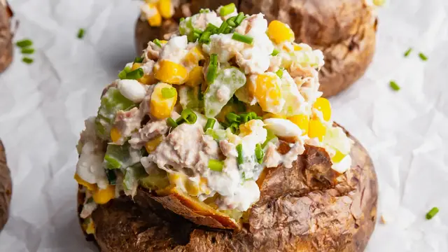 'Video thumbnail for Tuna & Cottage Cheese Jacket Potato'