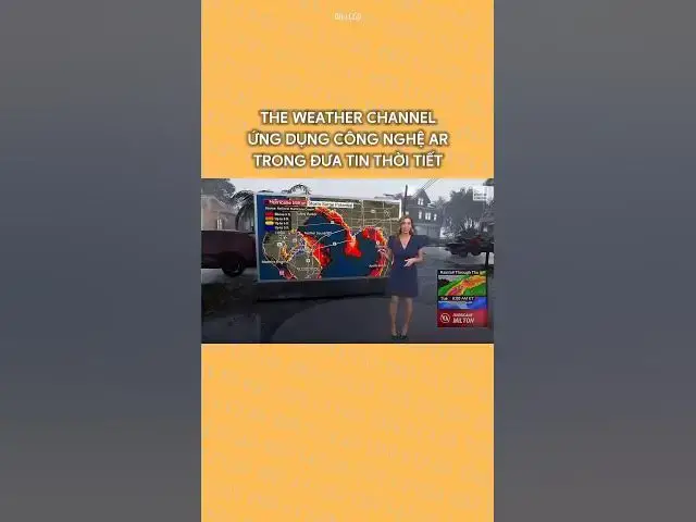 'Video thumbnail for The Weather Channel ứng dụng công nghệ AR trong việc đưa tin thời tiết về cơn bão Milton #dhlcgd'