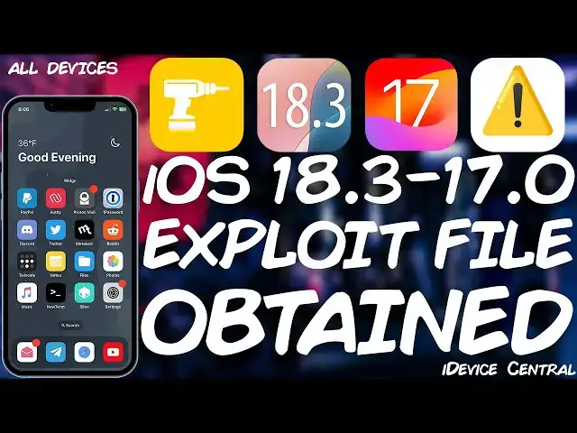 'Video thumbnail for iOS 18.3 - 17 JAILBREAK (All Devices): iOS Vulnerability CVE-2025-24085 Obtained By BasVT! Confirmed'
