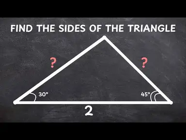 'Video thumbnail for Find the Sides of the Triangle - Anyone Can Do This'