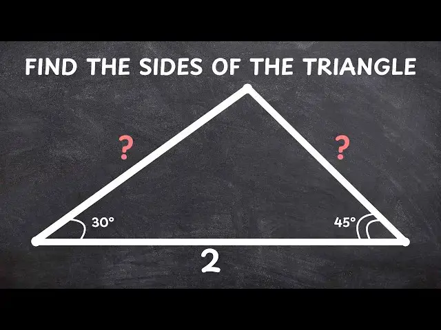 'Video thumbnail for Find the Sides of the Triangle - Anyone Can Do This'