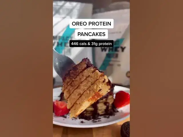 'Video thumbnail for Oreo protein pancakes 😍 #Myprotein'